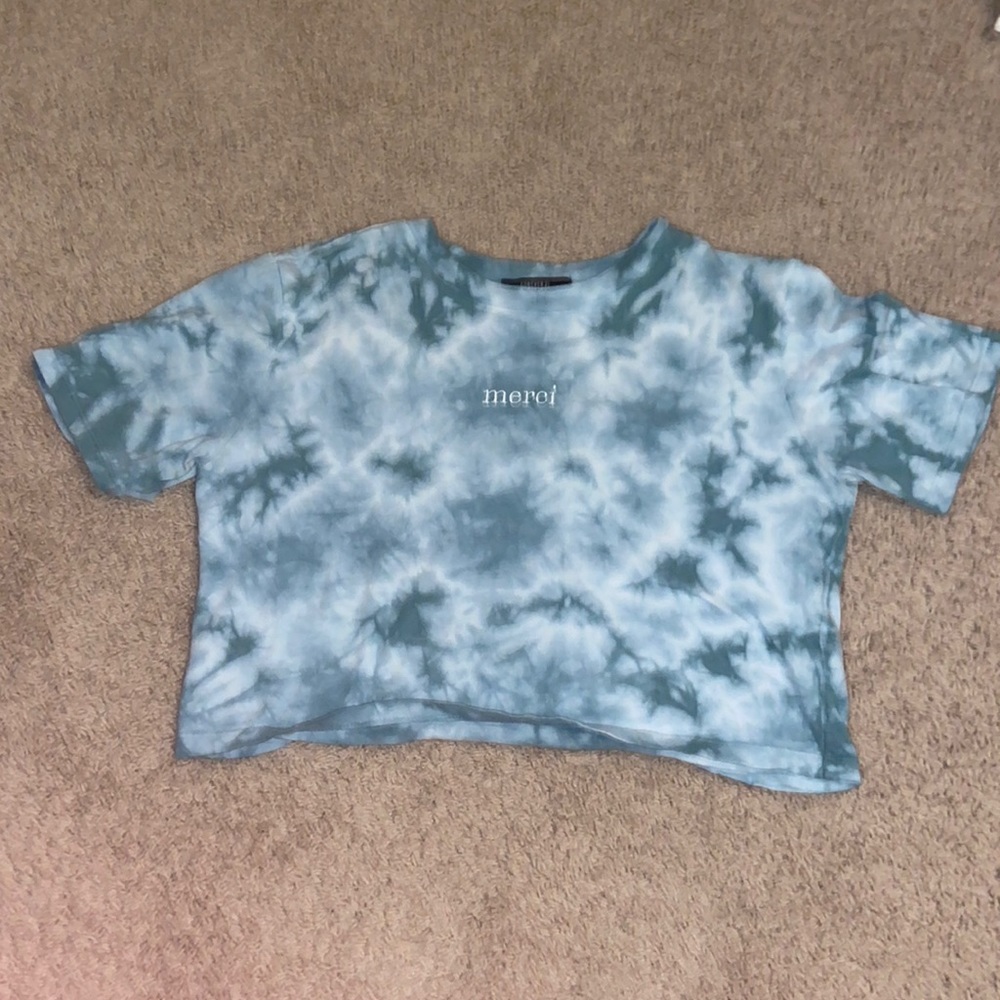 tie-dye forever21 crop top